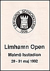 1992 - LIMHAMNS SK / MALMLIMHAMN OPEN, Program