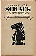 TIDSKRIFT FR SCHACK / 1934 
vol 40, no 7
