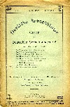 DEUTSCHE SCHACHBLÄTTER / 1909vol 1, no 1              L/N 6066