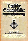 DEUTSCHE SCHACHBLTTER / 1940 
vol 29, no 11/12               L/N 6066