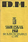 1968 - PROGRAM / RHUS  DM SKOLESKAK, compl. resultattavler, 6 s, paper