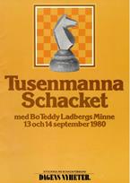 1980 - STOCKHOLMS SF / TUSENMANNA-SCHACKET,  Program only