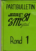 1981 - SVENSK BULLETIN / YSTAD   SM      CRAMLING