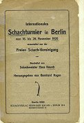 1926 - KMOCH / BERLIN  L/N 5392   1. BOGOLJUBOW