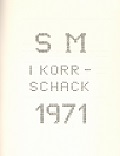 1971 - AXELSSON / KORR.SCHACK SM                     1. F EKSTRM