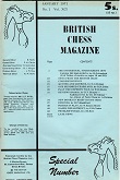 BRITISH CHESS MAGAZINE / 1971 vol 91, compl., bound