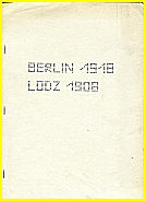 1908 - KÜBEL / LODZ + BERLIN 1918