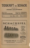 TIDSKRIFT FR SCHACK / 1927 
vol 33, compl.,
